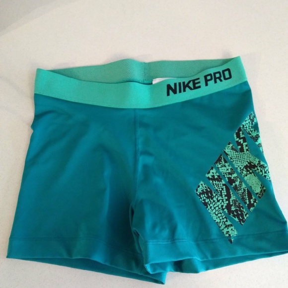 Nike Pants - Women's Nike Pro Shorts Med Turquoise A2